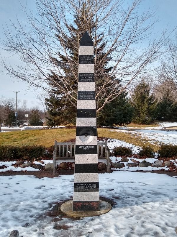 Novi Baseline Obelisk — Side 1 image. Click for full size.