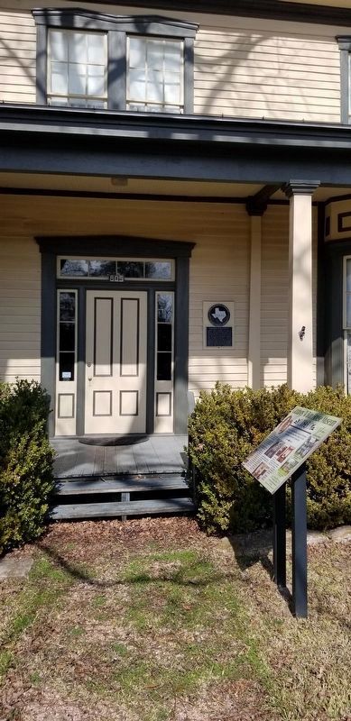The Giddings Wilkin House Museum 1843 Marker is located on the right side of the walkway. image. Click for full size.