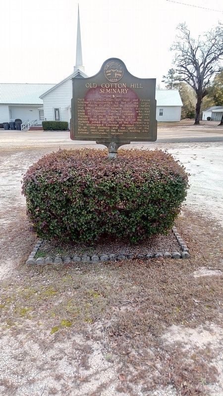 Old Cotton Hill Seminary Marker image. Click for full size.