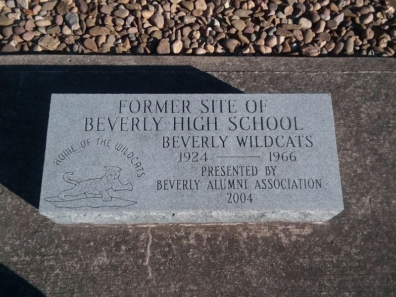 Former Site of Beverly High School image. Click for full size.