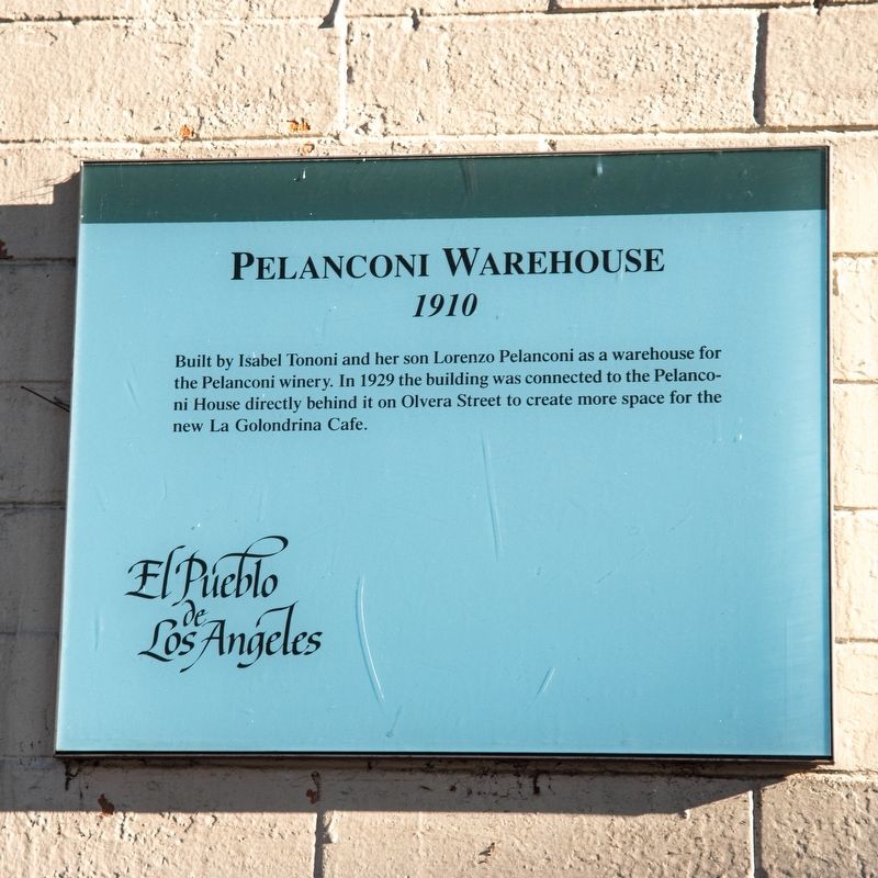 Pelanconi Warehouse Marker. Click for full size. Pelanconi Warehouse Marker image. Click for full size.