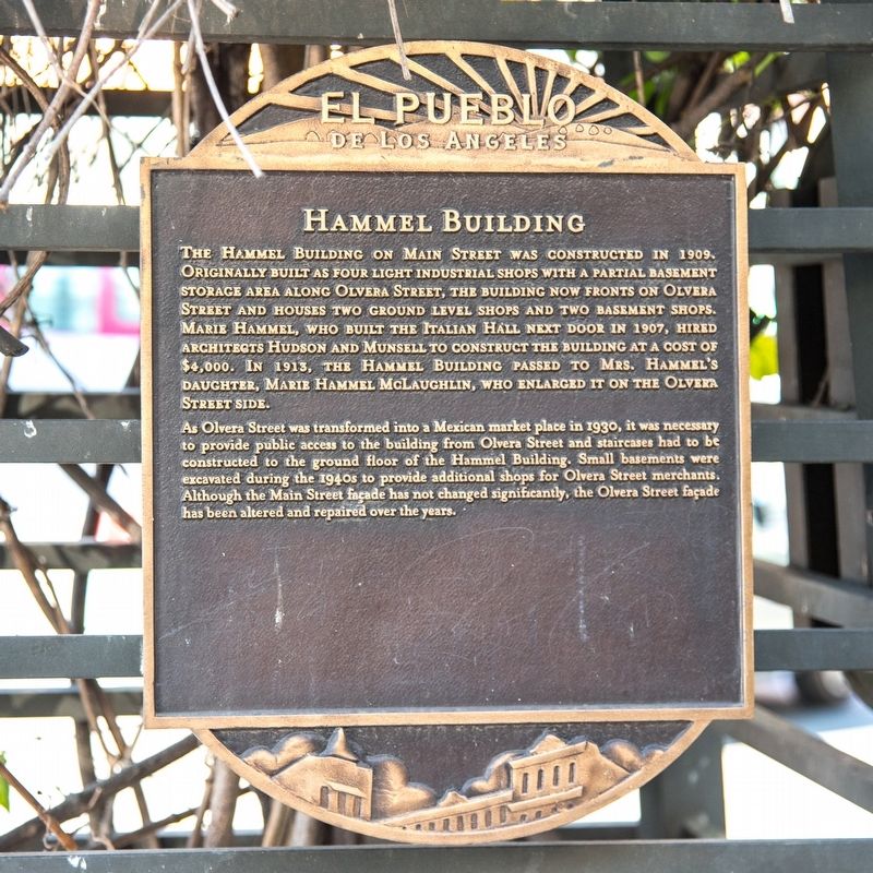 Hammel Building Marker image. Click for full size.