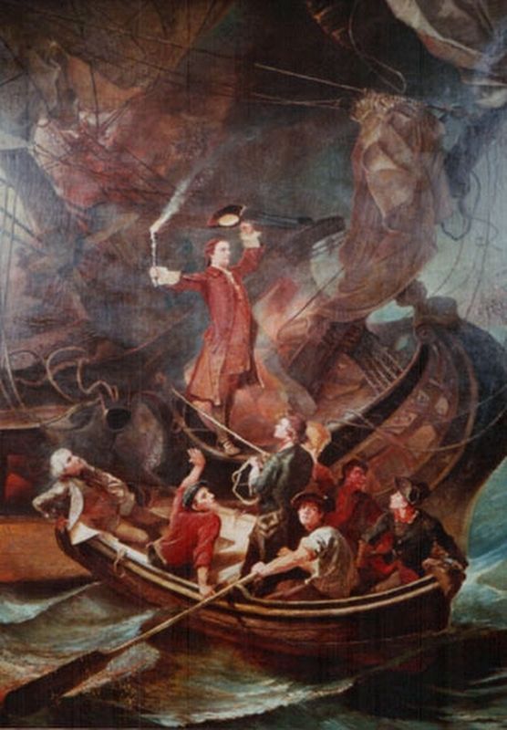 Burning of the Brig "Peggy Stewart" image. Click for full size.