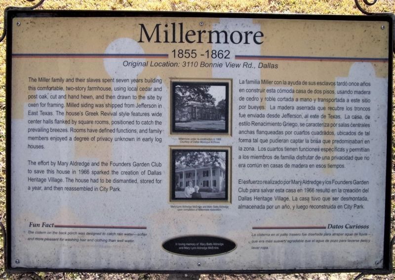An additional Millermore Marker. Click for full size. An additional Millermore Marker image. Click for full size.