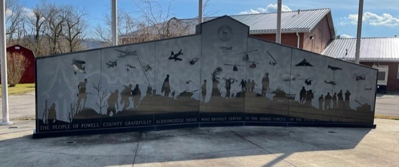 Powell County Veterans Memorial. Click for full size. Powell County Veterans Memorial image. Click for full size.
