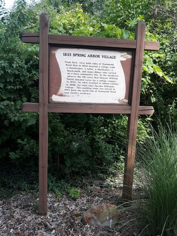 1835 Spring Arbor Village Marker image. Click for full size.