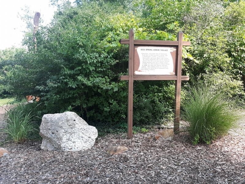 1835 Spring Arbor Village Marker image. Click for full size.