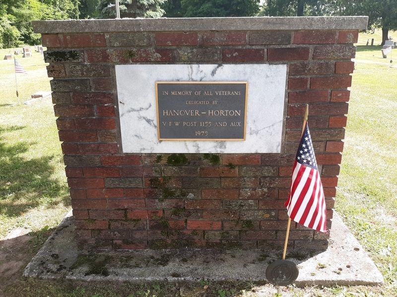Hanover-Horton Veterans Memorial image. Click for full size.