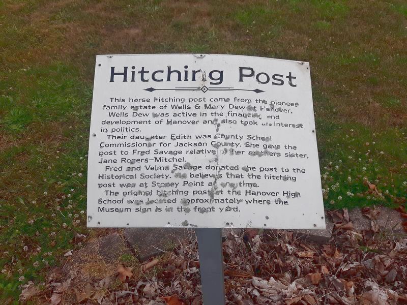 Hitching Post Marker image. Click for full size.