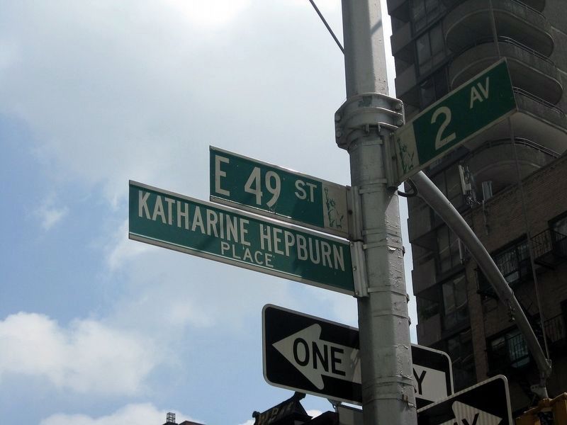 Street Sign honors. Click for full size. Street Sign honors image. Click for full size.