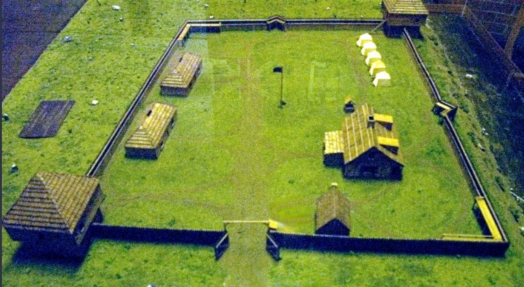 Fort Sackville model. Click for full size. Fort Sackville model image. Click for full size.