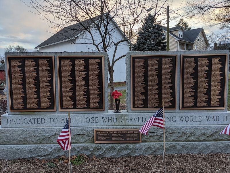 Dedicated to all those who served during World War II image. Click for full size.