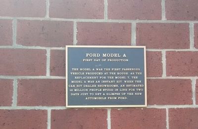 Ford Model A Marker. Click for full size. Ford Model A Marker image. Click for full size.