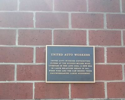 United Auto Workers Marker. Click for full size. United Auto Workers Marker image. Click for full size.