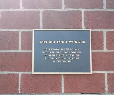 Retired Ford Worker Marker image. Click for full size.