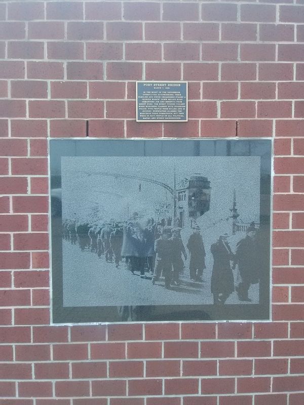 Fort Street Bridge Marker. Click for full size. Fort Street Bridge Marker image. Click for full size.