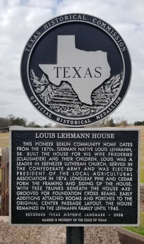 Louis Lehmann House Marker. Click for full size. Louis Lehmann House Marker image. Click for full size.