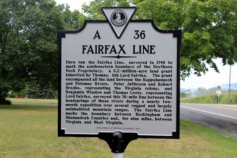 Fairfax Line Marker image. Click for full size.
