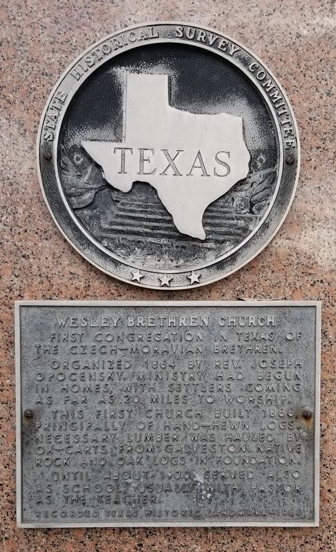 Wesley Brethren Church Marker image. Click for full size.