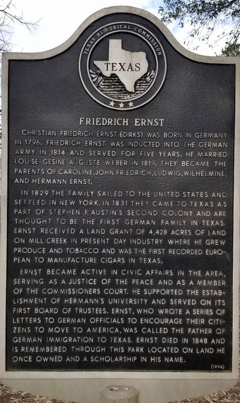 Friedrich Ernst Marker. Click for full size. Friedrich Ernst Marker image. Click for full size.