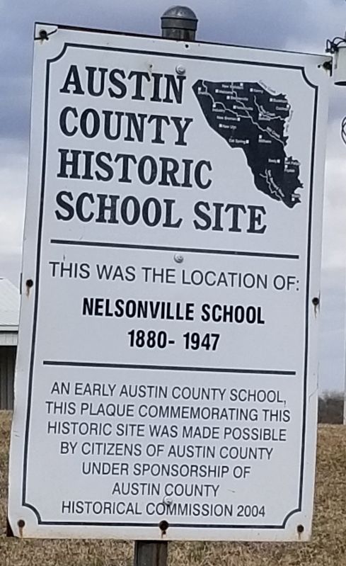 Nelsonville School Marker image. Click for full size.