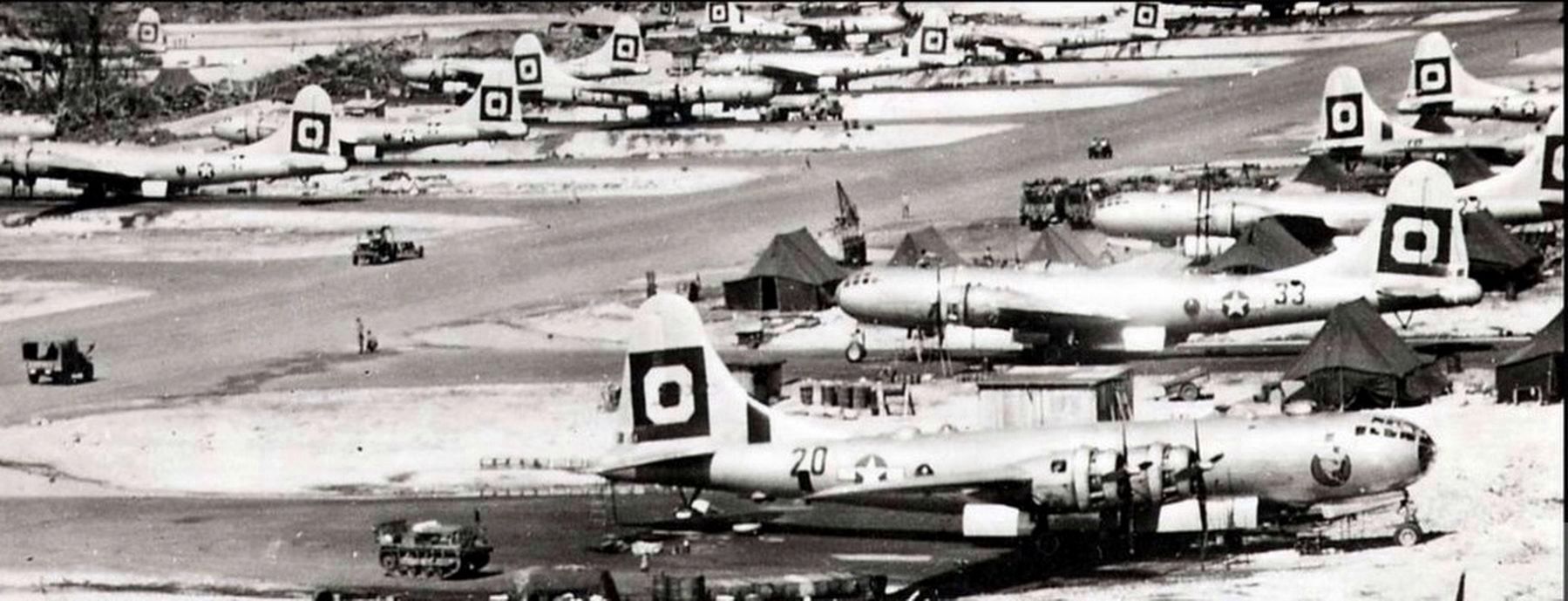 29th Bomb Group planes on Guam image. Click for full size.