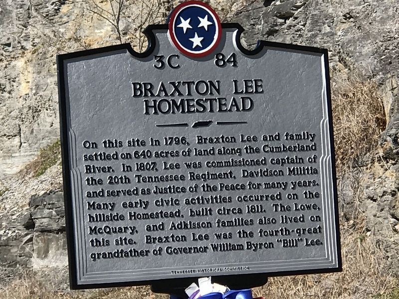Braxton Lee Homestead Marker image. Click for full size.
