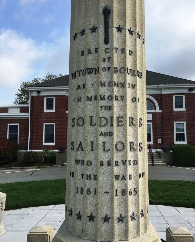 Town of Bourne Civil War Memorial image. Click for full size.