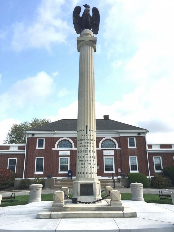 Town of Bourne Civil War Memorial image. Click for full size.