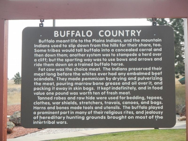 Buffalo Country Marker. Click for full size. Buffalo Country Marker image. Click for full size.