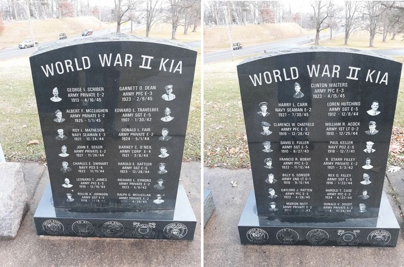 World War II KIA Marker image. Click for full size.