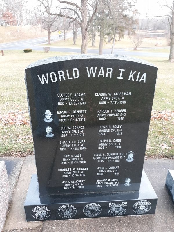 World War I KIA Marker image. Click for full size.