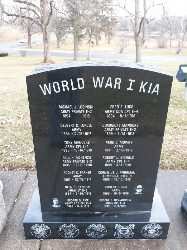 World War I KIA Marker image. Click for full size.