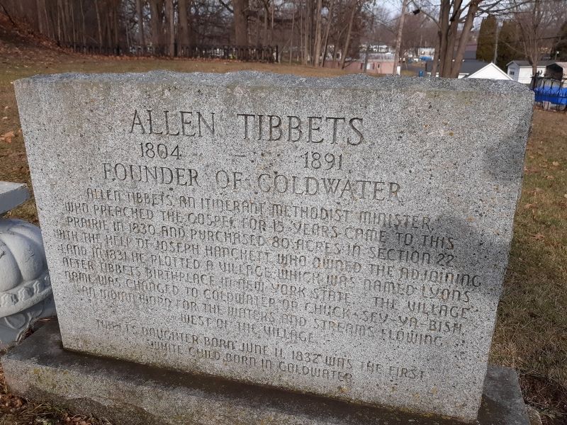 Allen Tibbets Marker image. Click for full size.