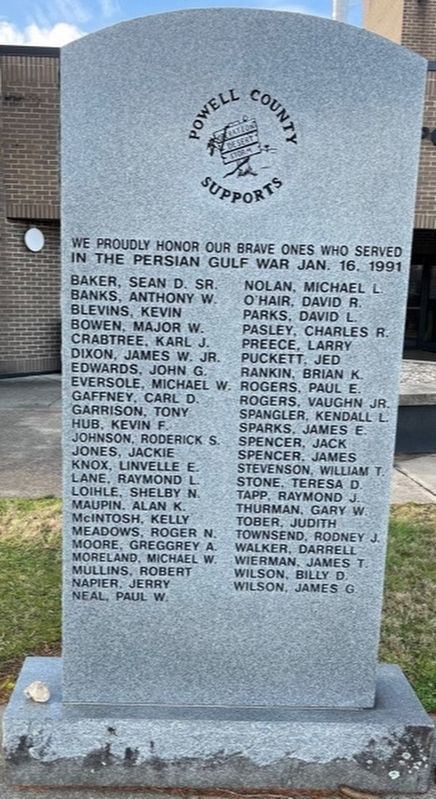 Persian Gulf War Memorial. Click for full size. Persian Gulf War Memorial image. Click for full size.