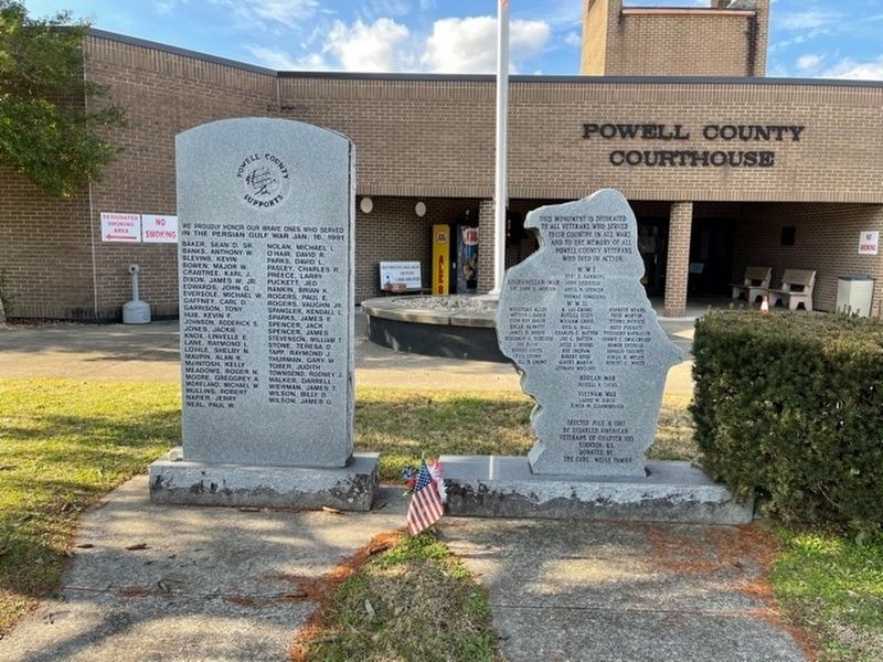 Powell War Memorials. Click for full size. Powell War Memorials image. Click for full size.