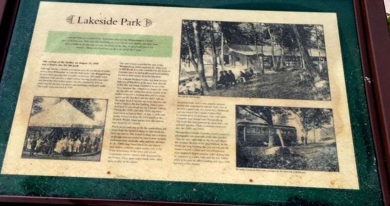 Lakeside Park Marker image. Click for full size.