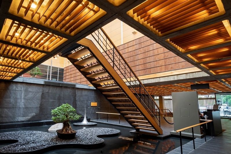 Japan Society atrium. Click for full size. Japan Society atrium image. Click for full size.