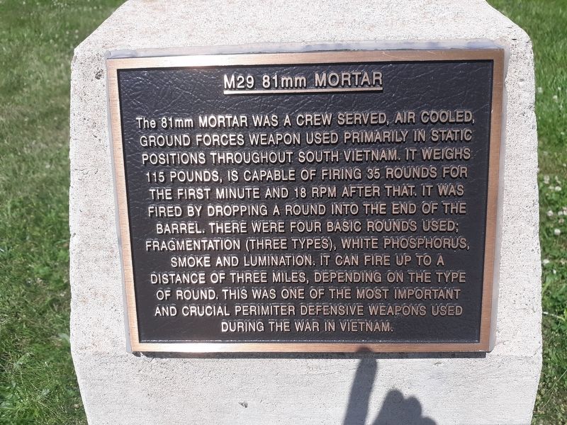 M29 81mm Mortar Marker image. Click for full size.