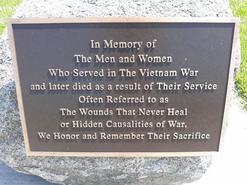 Hidden Casualities of War Marker. Click for full size. Hidden Casualities of War Marker image. Click for full size.