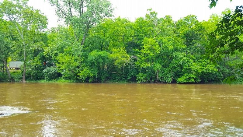 A Swollen Olentangy River at the Mill Site image. Click for full size.
