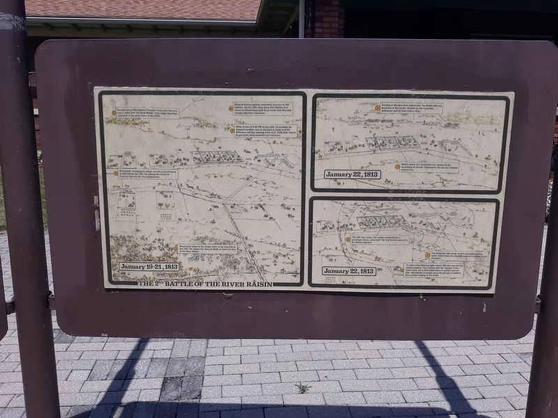The 2nd Battle of the River Raisin Marker image. Click for full size.
