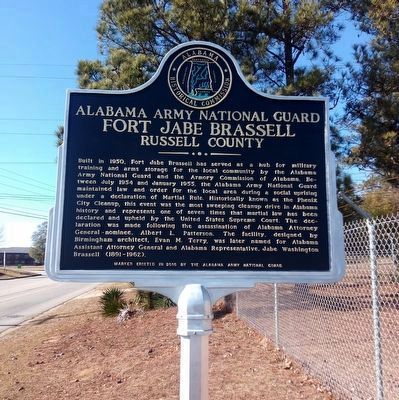 Fort Jabe Brassell Marker image. Click for full size.