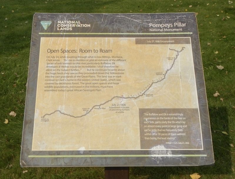 Open Spaces: Room to Roam Marker. Click for full size. Open Spaces: Room to Roam Marker image. Click for full size.