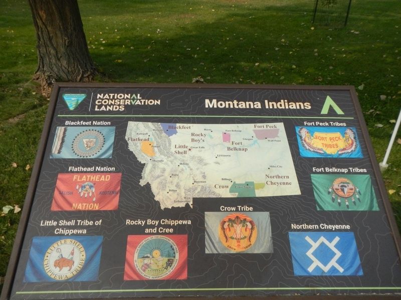 Montana Indian Tribes image. Click for full size.