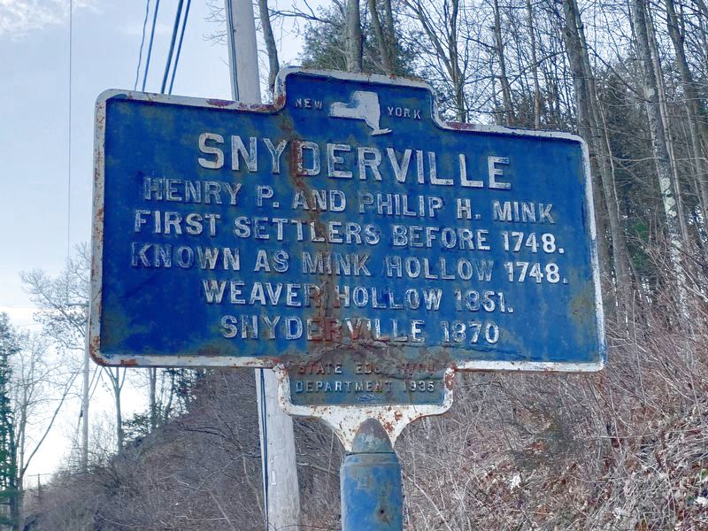 Snyderville Marker image. Click for full size.