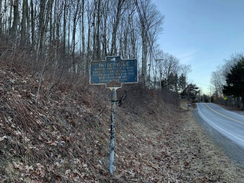 Snyderville Marker image. Click for full size.