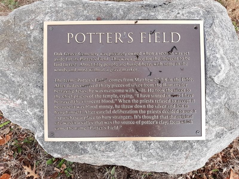 Potter's Field Marker image. Click for full size.