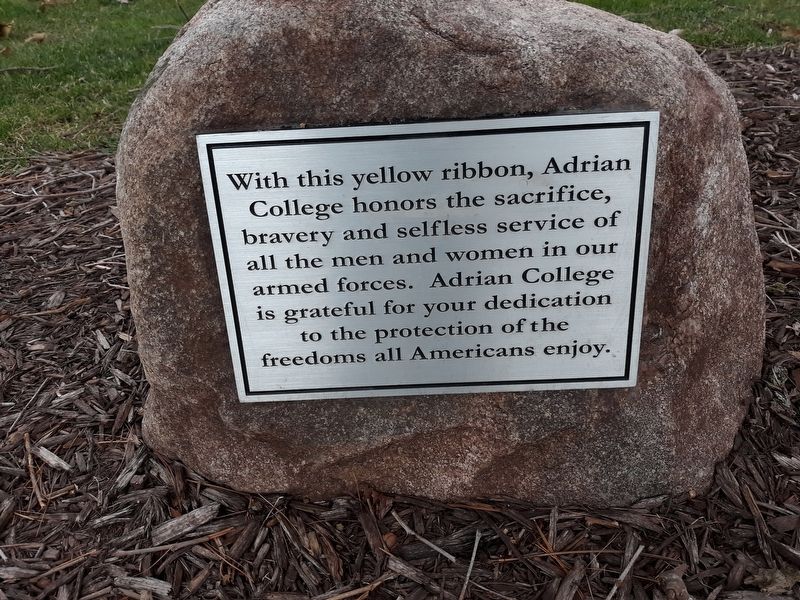 Adrian College Veterans Memorial image. Click for full size.