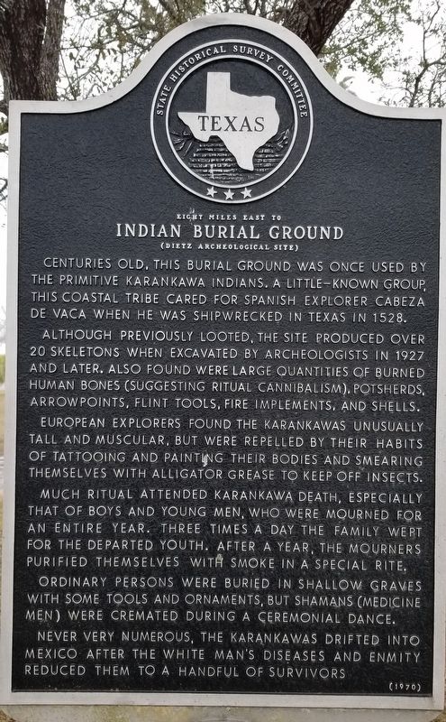Indian Burial Ground Marker image. Click for full size.